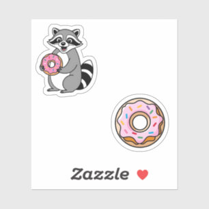 Schattigee Donut Sticker Set – Kawaii & Kleurrijke