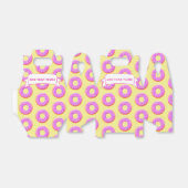 Schattigee donut tekening met sprinkles aangepaste bedankdoosjes (Uitgevouwen)