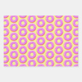 Schattigee donut tekening met sprinkles inpakpapier vel (Voorkant 3)