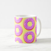 Schattigee donut tekening met sprinkles koffiemok (Voorkant rechts)
