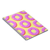 Schattigee donut tekening met sprinkles notitieboek (Rechterzijde)