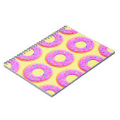 Schattigee donut tekening met sprinkles notitieboek (Linkerzijde)