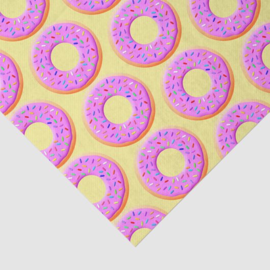 Schattigee donut tekening met sprinkles tissuepapier (Detail)
