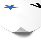 Schattigee donut vergeet niet te stemmen - Verkiez Poster (Hoek)