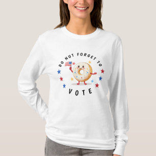 Schattigee donut vergeet niet te stemmen - Verkiez T-shirt
