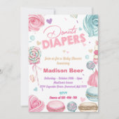 Schattigee Donuts Diapers Baby shower Kaart (Voorkant)