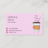 Schattigee donuts en koffie visitekaartje (Achterkant)