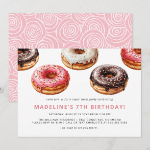 Schattigee Donuts   Leuk lief Kinder meisjes verja Kaart