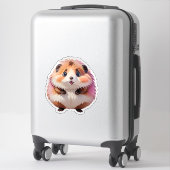 Schattigee donzige hamster sticker (Koffer)