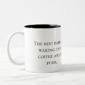 Schattigee donzige kat in koffiekopje – Mok Design (Links)