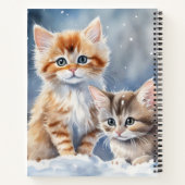 Schattigee donzige Kittens Notitieboek (Achterkant)