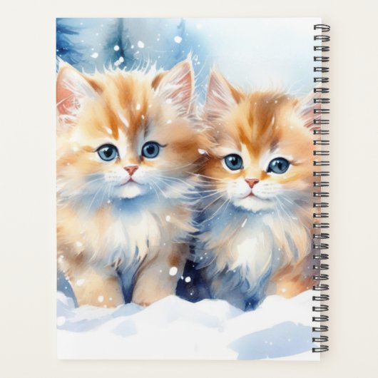 Schattigee donzige Kittens Planner (Achterkant)
