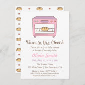 Schattigee Doodle Bun in het Oven Baby shower Kaart (Voorkant / Achterkant)