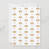 Schattigee Doodle Bun in het Oven Baby shower Kaart (Achterkant)