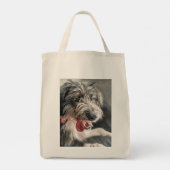 Schattigee Doodle Dog Canvas tas (Achterkant)