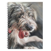 Schattigee Doodle Dog Spiral Foto Notitieboek (Voorkant)