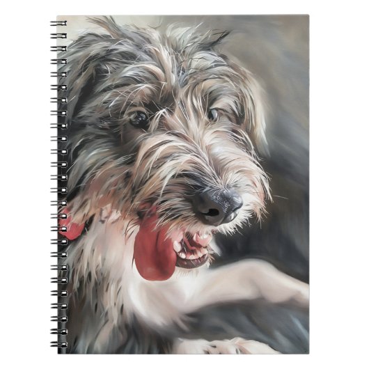 Schattigee Doodle Dog Spiral Foto Notitieboek (Voorkant)