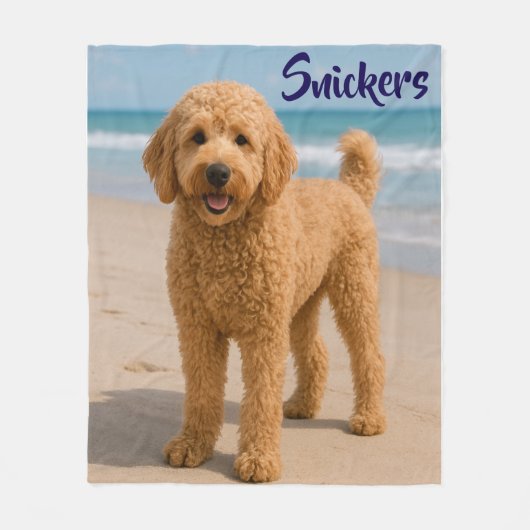 Schattigee Doodle gepersonaliseerde deken (Voorkant)