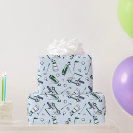 Schattigee Doodle Golf Cadeaupapier