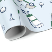 Schattigee Doodle Golf Cadeaupapier (Rol Hoek)