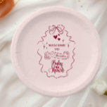 Schattigee Doodle Hand getrokken boog Baby shower Papieren Bordje<br><div class="desc">Serveer stijl en charme met onze Doodle Hand-Drawn Bow Baby shower Paper Borden. Met een prachtig handgeschetst boogontwerp in zachte pasteltinten, voegen deze borden een grillige maar toch elegante touch toe aan uw baby showers tafelomgeving. Perfect gesorteerd op maaltijden, snacks of desserts, hun stevige constructie zorgt voor duurzaamheid met behoud...</div>
