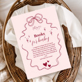 Schattigee Doodle Hand Getrokken Boog Boeken voor Informatiekaartje