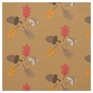 Schattigee Doodle Pattern herfst Thema Fabric Stof
