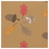 Schattigee Doodle Pattern herfst Thema Fabric Stof (Close Up)