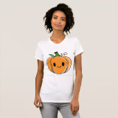 Schattigee Doodle Pompoen Unisex T-shirt (Voorkant volledig)