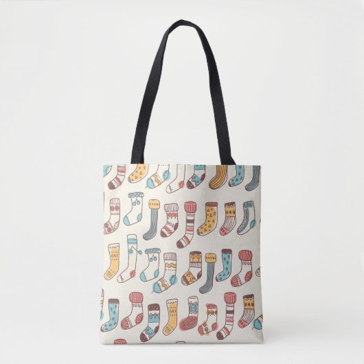 Schattigee Doodle Sokken: Scandinavische eenvoud. Tote Bag (Voorkant)