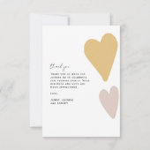 Schattigee Doodles Multi Foto Dank u Baby shower Bedankkaart (Achterkant)