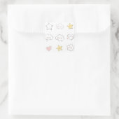 Schattigee Doodles Square Sticker (Tas)