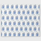 Schattigee doodsbange gost grappige stripboek gesc cadeaupapier (Vlak)