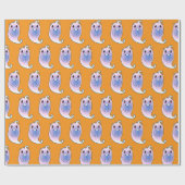 Schattigee doodsbange gost grappige stripboek gesc cadeaupapier (Vlak)