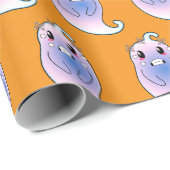 Schattigee doodsbange gost grappige stripboek gesc cadeaupapier (Rol Hoek)