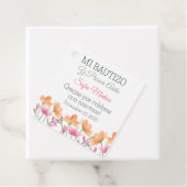 Schattigee doop en eerste verjaardag Waterverf Flo Bedankjes Labels (In situ)