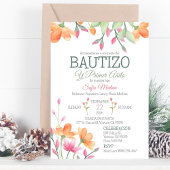 Schattigee doop en eerste verjaardag Waterverf Flo Kaart