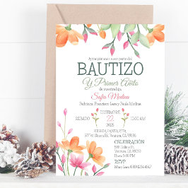 Schattigee doop en eerste verjaardag Waterverf Flo Kaart