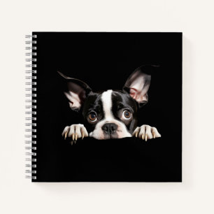 Schattigee Doordachte Boston Terrier Puppy Notitieboek