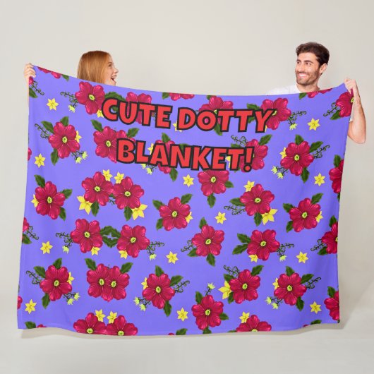 SCHATTIGEE DOTTY DEKEN Fleece Deken! (In situ)