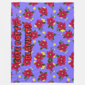 SCHATTIGEE DOTTY DEKEN Fleece Deken! (Voorkant)