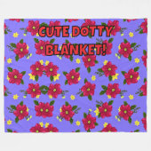SCHATTIGEE DOTTY DEKEN Fleece Deken! (Voorkant (Horizontaal))