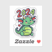 Schattigee Draak 2024 Sticker (Vel)