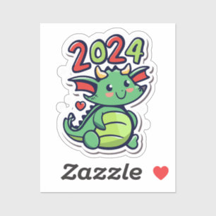 Schattigee Draak 2024 Sticker