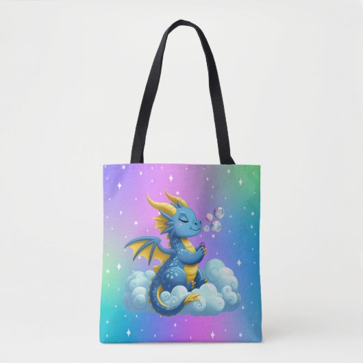 Schattigee draak/grillig tote bag (Voorkant)