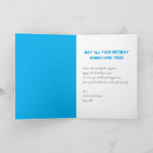 Schattigee draak met cadeaus Verjaardag Kaart (Binnen)