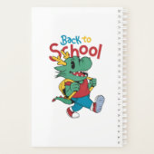 Schattigee draak terug naar school kunst planner (Achterkant)