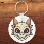 Schattigee draakschedel sleutelhanger (Achterkant)