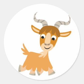 Schattigee draf Cartoon geit Sticker