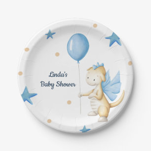 Schattigee Dragon Baby shower Party Papieren Bordje